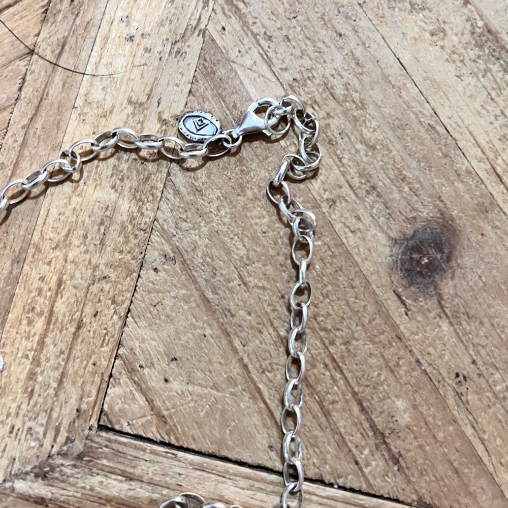 SILPADA Indigenous Impressions Tribal Sterling Silver brass HEAVY Necklace N3239 - Picture 5 of 9